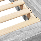 Bettgestell Grau Sonoma 150x200 cm Holzwerkstoff