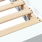 Bettgestell Weiß 140x200 cm Holzwerkstoff