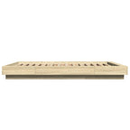Bettgestell Sonoma-Eiche 120x200 cm Holzwerkstoff