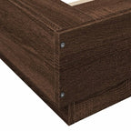 Bettgestell Braun Eichen-Optik 90x190 cm Holzwerkstoff