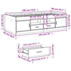 Tagesbett mit Schubladen ohne Matratze Sonoma-Eiche 90x190 cm