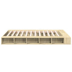 Bettgestell Sonoma-Eiche 160x200 cm Holzwerkstoff