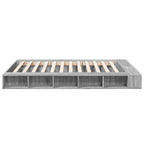 Bettgestell Grau Sonoma 150x200 cm Holzwerkstoff