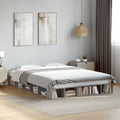Bettgestell Grau Sonoma 150x200 cm Holzwerkstoff