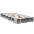 Bettgestell Betongrau 75x190 cm Holzwerkstoff