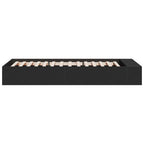 Bettgestell Schwarz 100x200 cm Holzwerkstoff