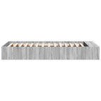 Bettgestell Grau Sonoma 100x200 cm Holzwerkstoff