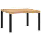 Garten-Couchtisch Schwarz 65x65x40 cm Aluminium