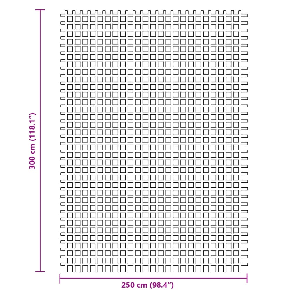 Zeltteppich Blau 3x2,5 m