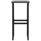 Barhocker 2 Stk. Schwarz 38x38x80 cm Pulverbeschichteter Stahl