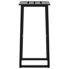 Barhocker 2 Stk. Schwarz 38x38x80 cm Pulverbeschichteter Stahl