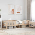 Massivholzbett ohne Matratze 75x190 cm Kiefernholz