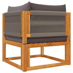 Gartensofa-Ecke mit Kissen Holz Akazie & Seil