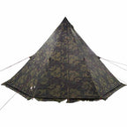 Tipi-Familienzelt 8 Personen Tarnmuster Wasserdicht