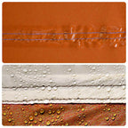 Camping-Windschutz Grau und Orange 344x120 cm Wasserdicht