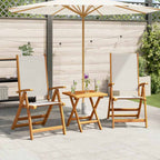 Gartenstühle 2 Stk. Klappbar Massivholz Akazie und Textilene