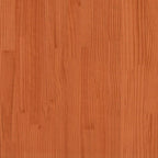 Etagenbett mit Dach Wachsbraun 80x200 cm Massivholz Kiefer