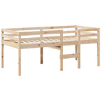Hochbett mit Dach 90x200 cm Massivholz Kiefer