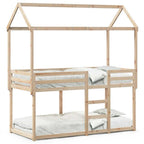Etagenbett ohne Matratze 90x190 cm Massivholz Kiefer