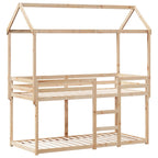 Etagenbett ohne Matratze 90x190 cm Massivholz Kiefer