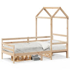 Tagesbett mit Dach 80x200 cm Massivholz Kiefer