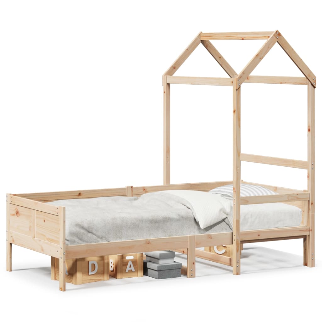 Tagesbett mit Dach 80x200 cm Massivholz Kiefer