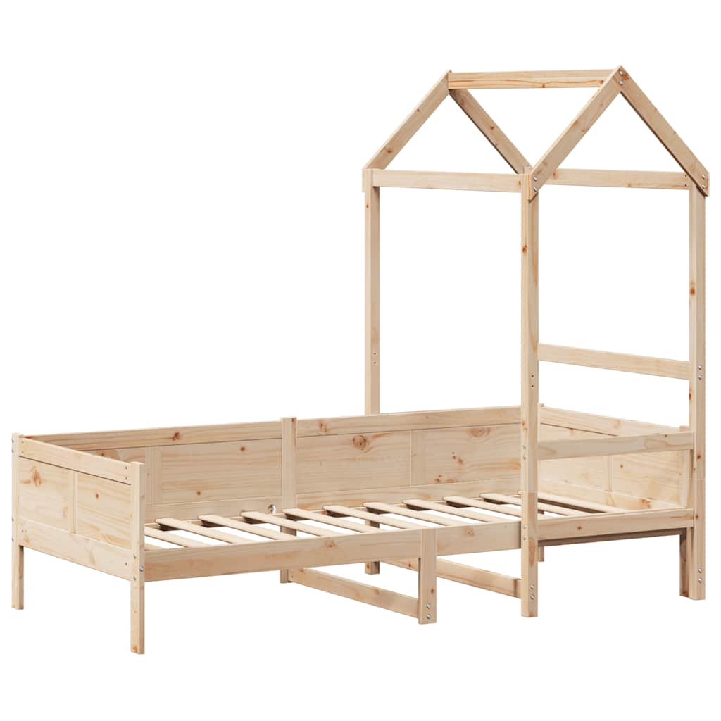 Tagesbett mit Dach 80x200 cm Massivholz Kiefer