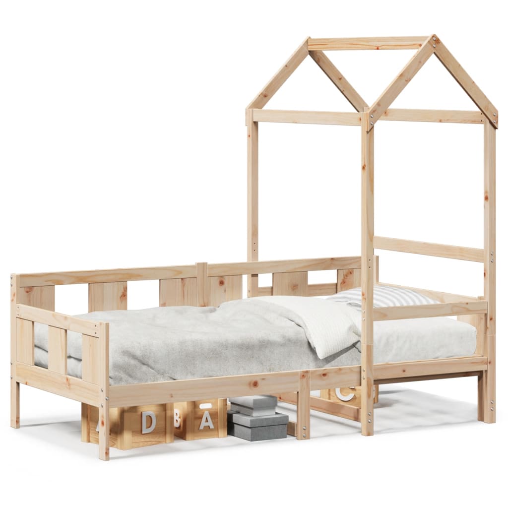 Tagesbett mit Dach 80x200 cm Massivholz Kiefer