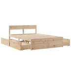 Massivholzbett ohne Matratze 120x200 cm Kiefernholz