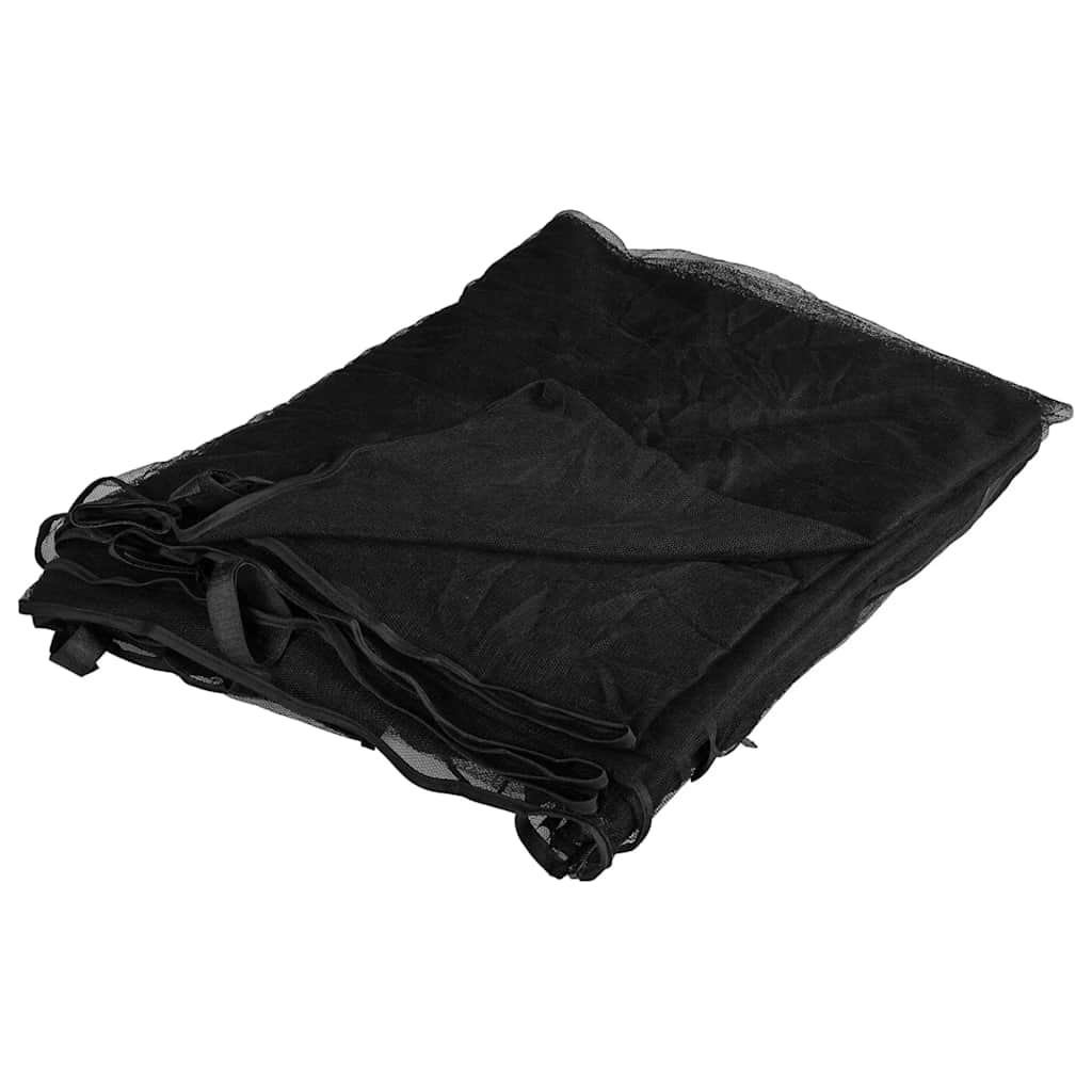 Moskitonetz für den Außenbereich, 220 Maschen, Schwarz, 300 x 300 x 200 cm