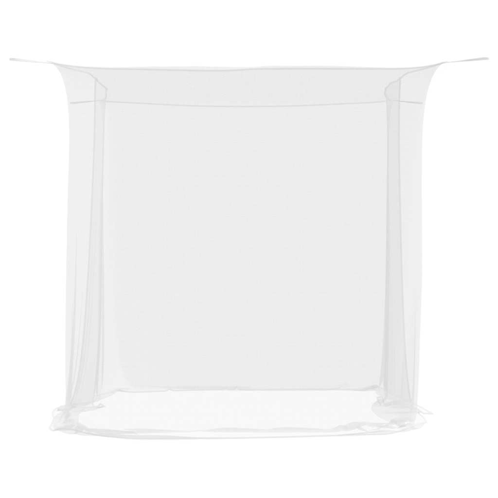 Moskitonetz zum Aufhängen 156 Mesh Weiß 220x150x180 cm