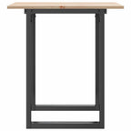 Esstisch O-Gestell 70x70x75 cm Massivholz Kiefer und Stahl