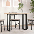 Esstisch O-Gestell 100x50x75 cm Massivholz Kiefer und Stahl