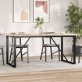 Esstisch O-Gestell 180x90x75 cm Massivholz Kiefer und Stahl