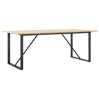 Esstisch O-Gestell 200x100x75cm Massivholz Kiefer und Stahl