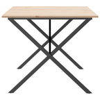 Esstisch X-Gestell 180x90x75 cm Massivholz Kiefer und Stahl