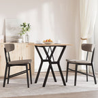 Esstisch Y-Gestell 60x60x75 cm Massivholz Kiefer und Stahl
