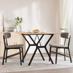 Esstisch Y-Gestell 80x80x75 cm Massivholz Kiefer und Stahl