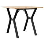 Esstisch Y-Gestell 90x90x75 cm Massivholz Kiefer und Stahl