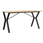 Esstisch Y-Gestell 160x80x75 cm Massivholz Kiefer und Stahl