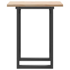 Esstisch O-Gestell 70x70x75,5 cm Massivholz Kiefer & Stahl