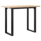 Esstisch O-Gestell 100x50x75,5 cm Massivholz Kiefer & Stahl