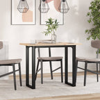 Esstisch O-Gestell 100x50x75,5 cm Massivholz Kiefer & Stahl