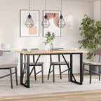 Esstisch O-Gestell 160x80x75,5 cm Massivholz Kiefer & Stahl