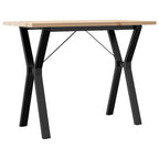 Esstisch Y-Gestell 100x50x75,5 cm Massivholz Kiefer & Stahl