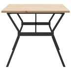 Esstisch Y-Gestell 180x90x75,5 cm Massivholz Kiefer & Stahl