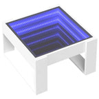 Couchtisch mit Infinity-LED Weiß 50x53x30 cm