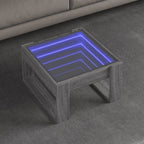 Couchtisch mit Infinity-LED Grau Sonoma 50x53x30 cm