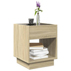 Couchtisch mit Infinity-LED Sonoma-Eiche 40x40x50 cm