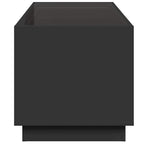 Couchtisch mit Infinity-LED Schwarz 70x50x50 cm